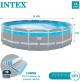 Piscina fuoriterra Intex 26730 Prism Clearview Premium 488 x 122 cm pompa